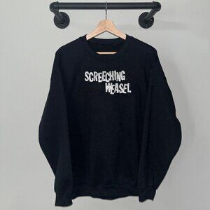 Black Screeching Weasel Alternative Indie Rock Band Crewneck Sweatshirt